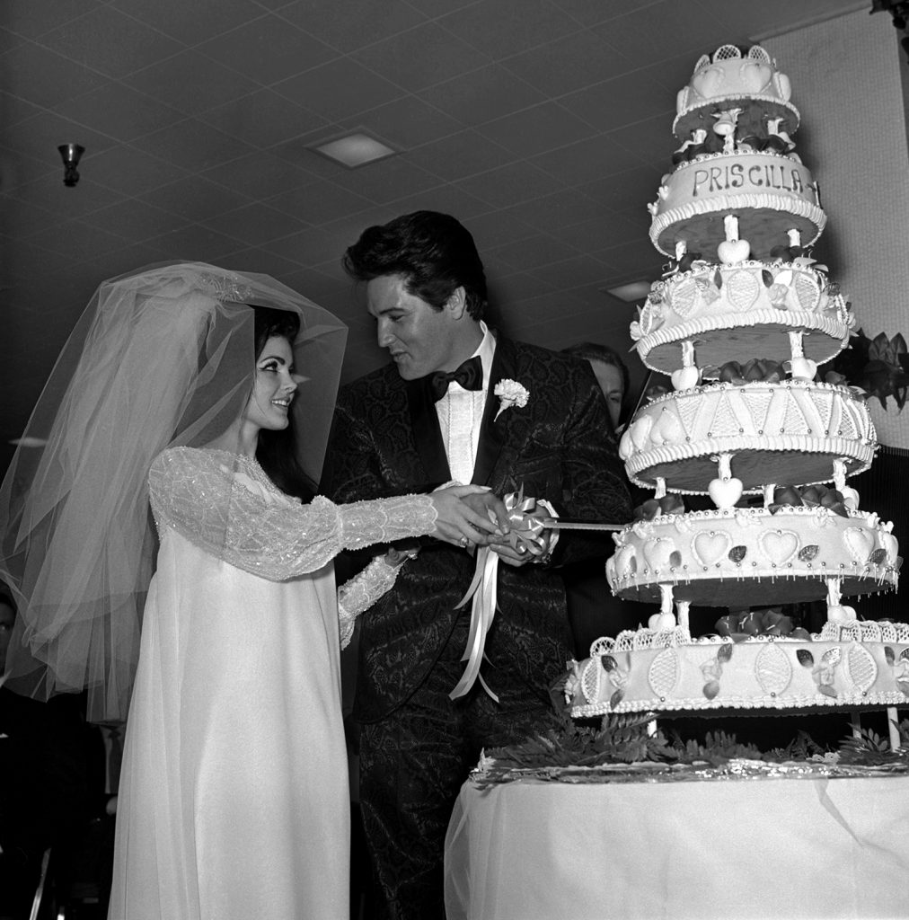 Elvis Presley and Priscilla Presley wedding at the Aladdin