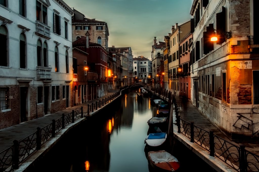 Venice at Night, Italy