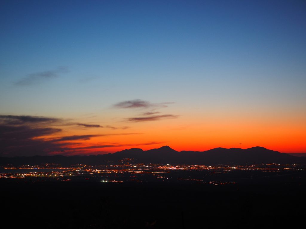 Night time view from Randa